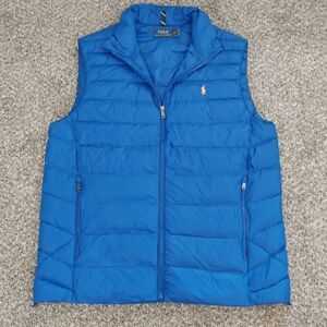 MENS RALPH LAUREN BLUE &ORNG VEST